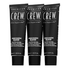 American Crew Precision Blend Natural Gray Coverage hajfesték férfiaknak Medium Ash 5-6 3 x 40 ml