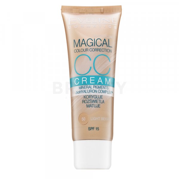 Eveline Magical Colour Correction CC Cream SPF15 CC krém az arcbőr hiányosságai ellen 50 Light Beige 30 ml