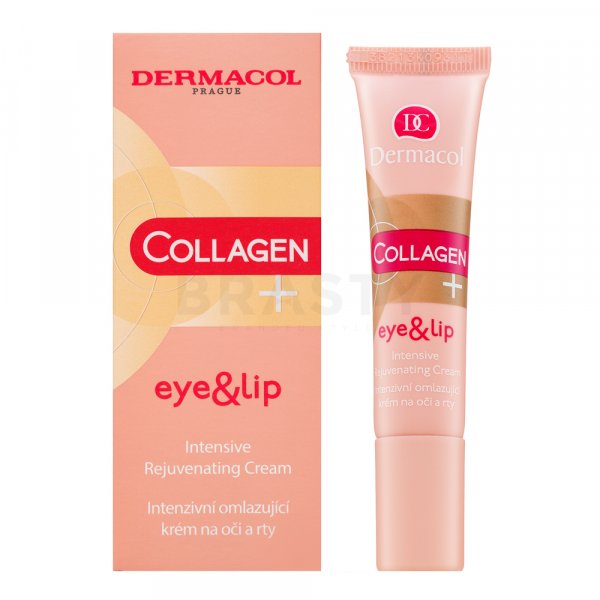 Dermacol Collagen+ világosító és fiatalító krém Eye & Lip Intensive Rejuvenating Cream 15 ml