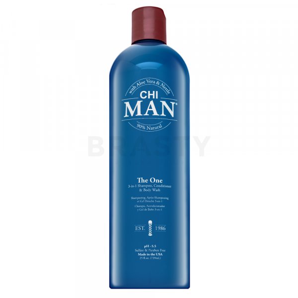 CHI Man The One 3-in-1 Shampoo, Conditioner & Body Wash sampon, kondicionáló és tusfürdő férfiaknak 739 ml